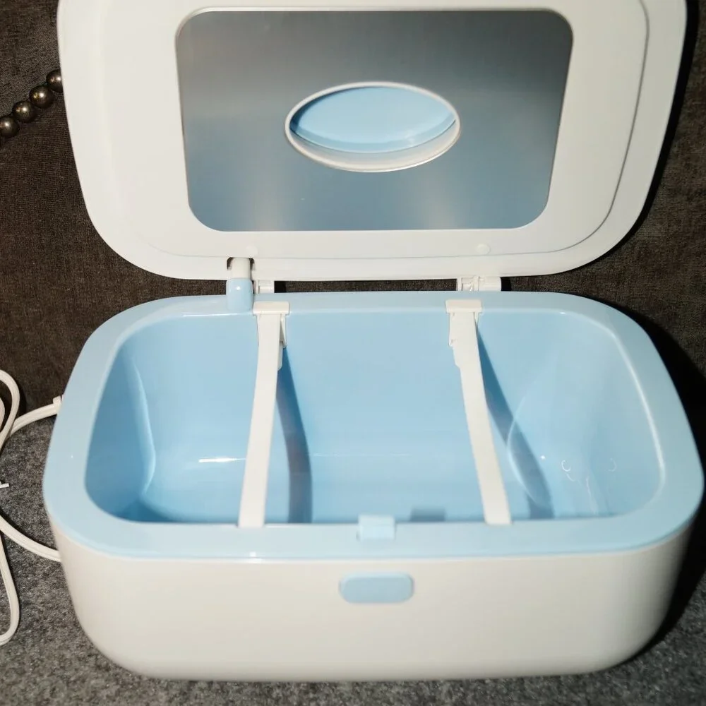 Brillante Baby Wipe Warmer White/Blue LED Temp Display – BDSJ01W-U – NWOB
